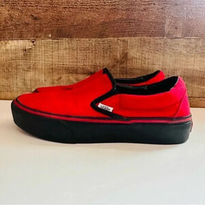 Vans Customized Slip Ons With Smokinhot Vapors
Written On The Back Of The Shoes
